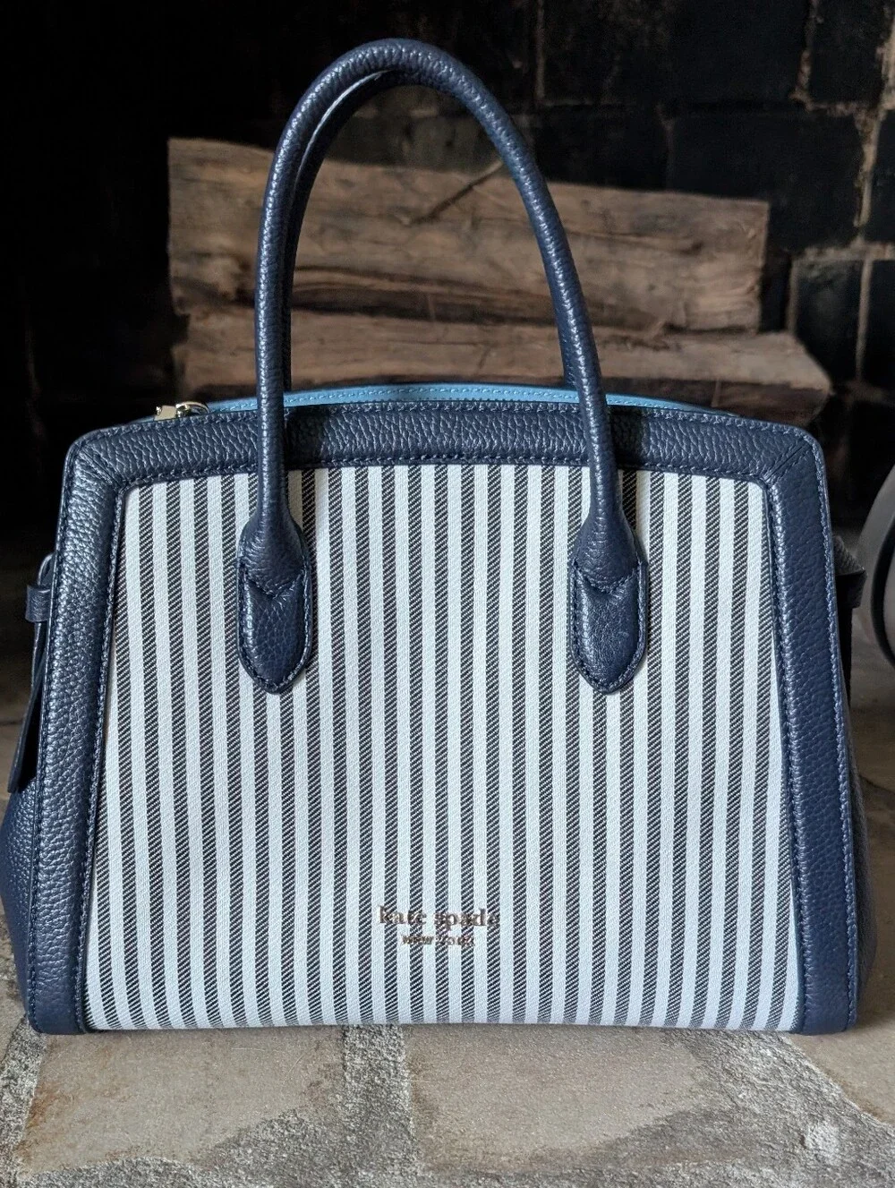 Kate Spade Medium Knot Satchel In Blazer Blue